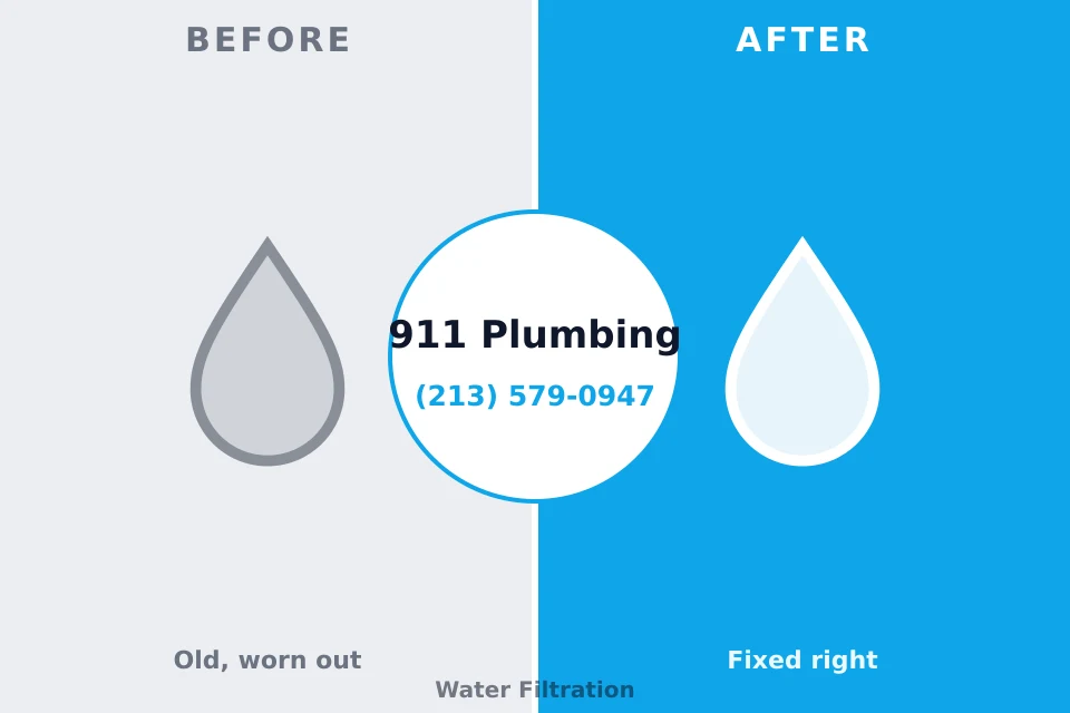 Before and after: plumbing repair Big Rock, IL